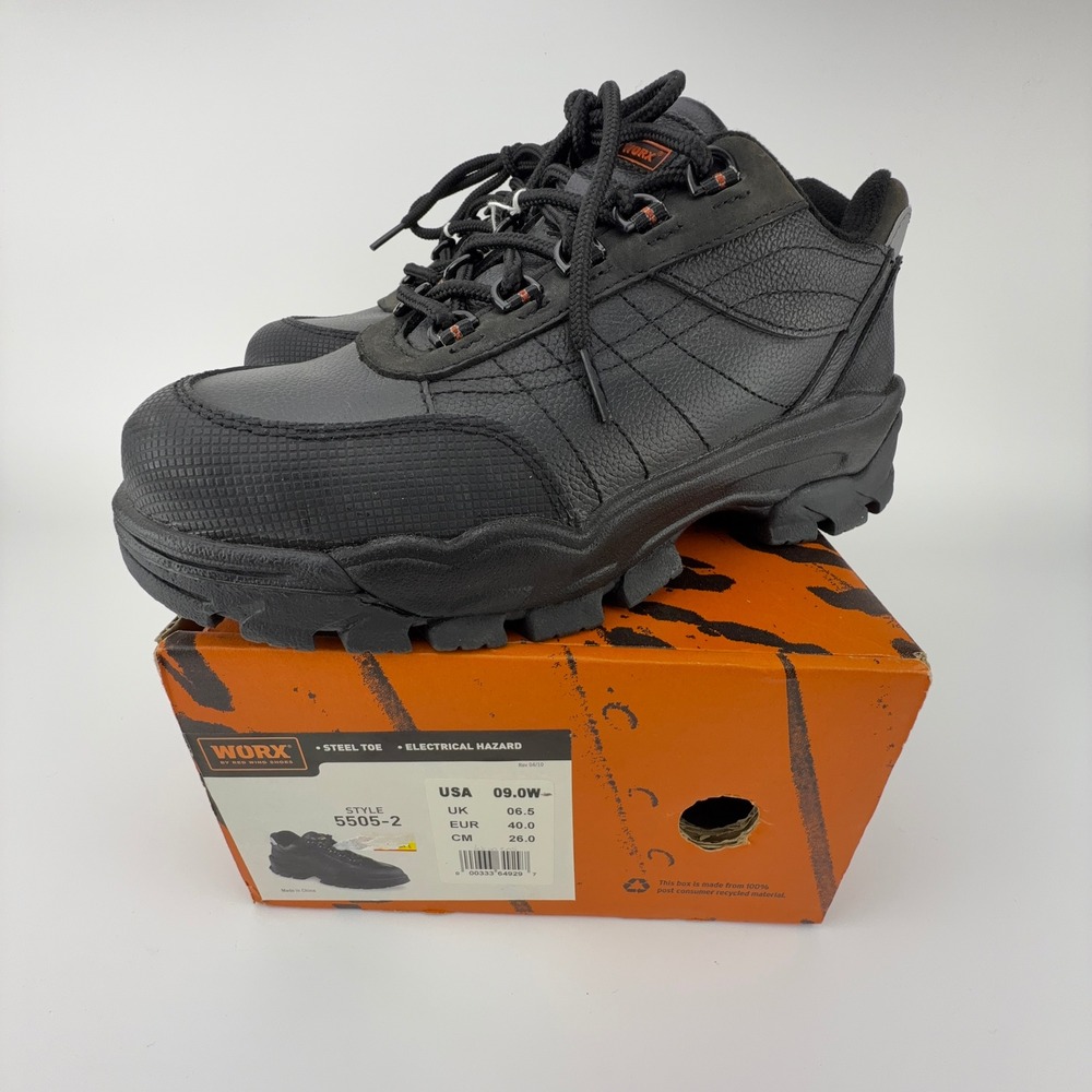 Worx‎ by Red Wing Shoes 5505-2 Womens Black Steel Toe Electrical Hazard Shoes 9W